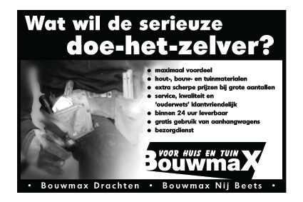 tekst advertentie Bouwmax