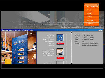 Website Benschop, tekst en concept - 2001