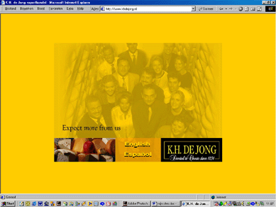 Website K.H. de Jong, tekst en concept - 2001