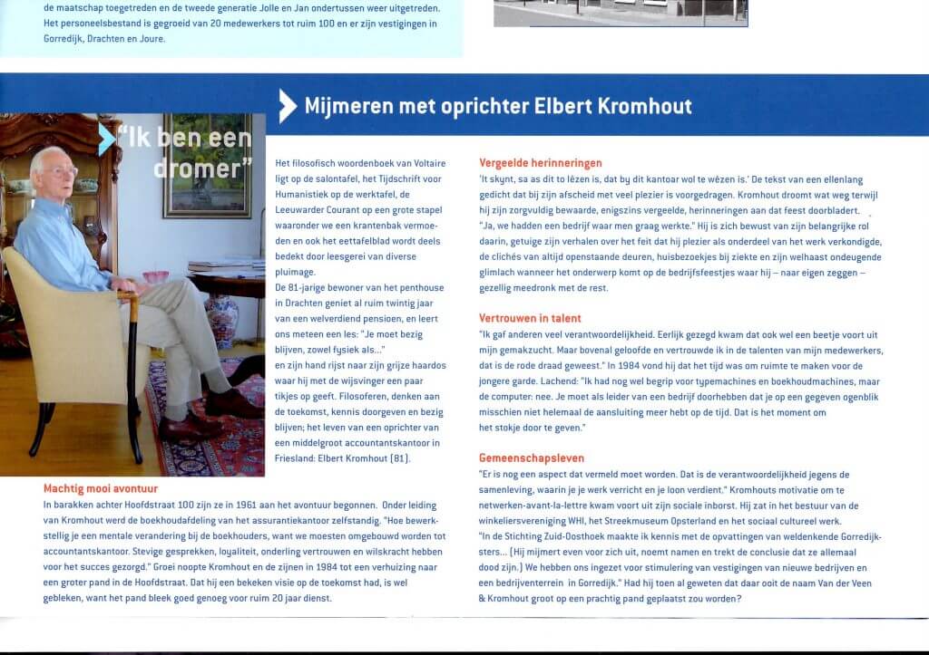 Nieuwsbrief Op Koers portret Elbert Kromhout 2005