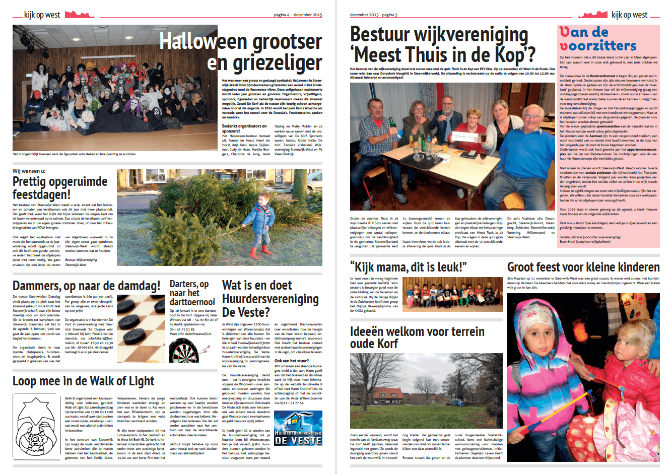 Eindredactie wijkkrant Kijk op West