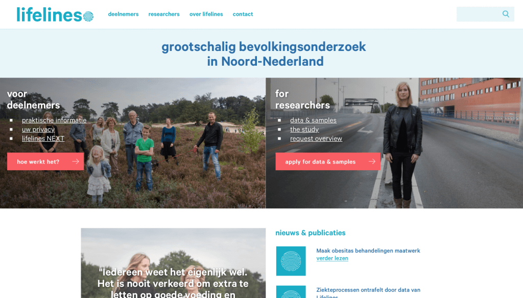 Lifelines website, tekst: Jeroen Tollenaar