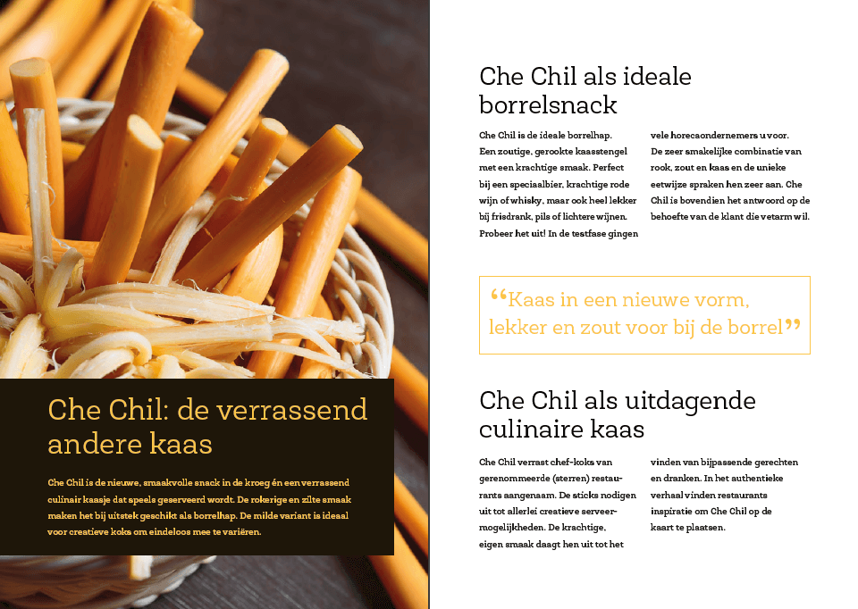 Een Zaak Van Communicatie, Che Chil brochure binnenkant