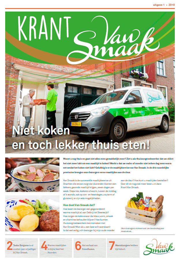 EZVC - Krant Van Smaak 2018 - voorpagina