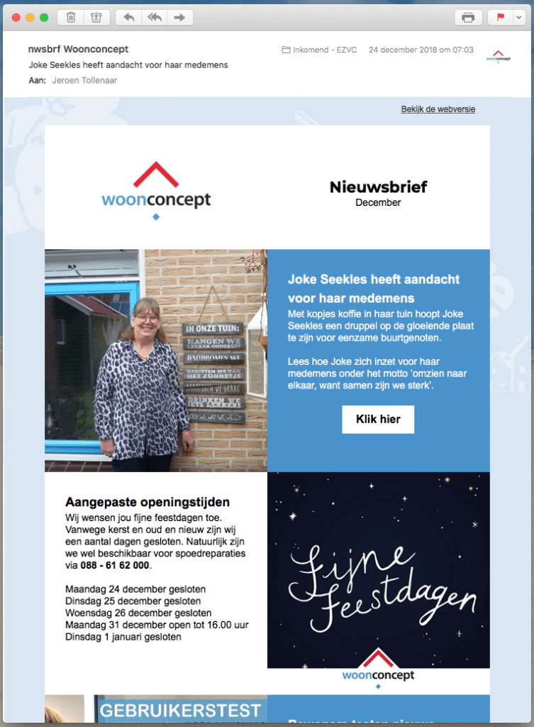 EZVC - Woonconcept nieuwsbrief - portret