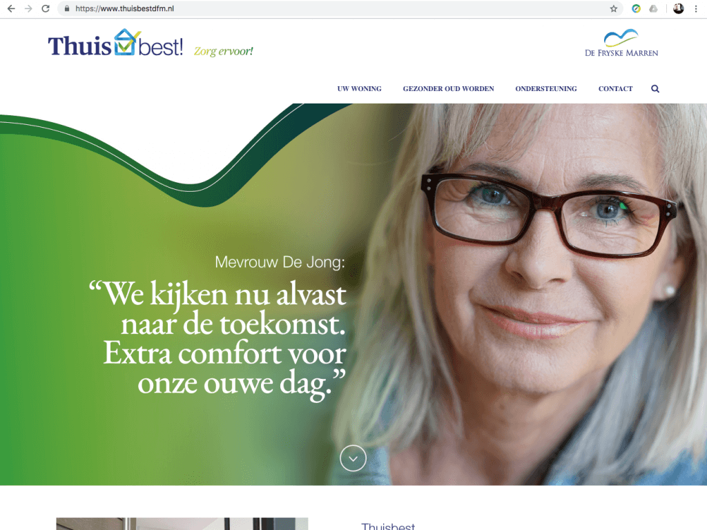 Een Zaak Van Communicatie - De Fryske Marren, website Thuis best - home