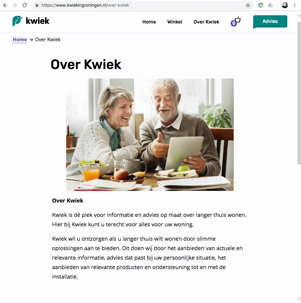 Een Zaak Van Communicatie - Kwiek, website - Over Kwiek