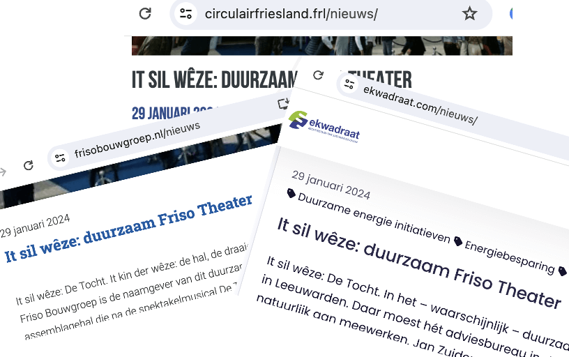 Tekst duurzaam hergebruikt